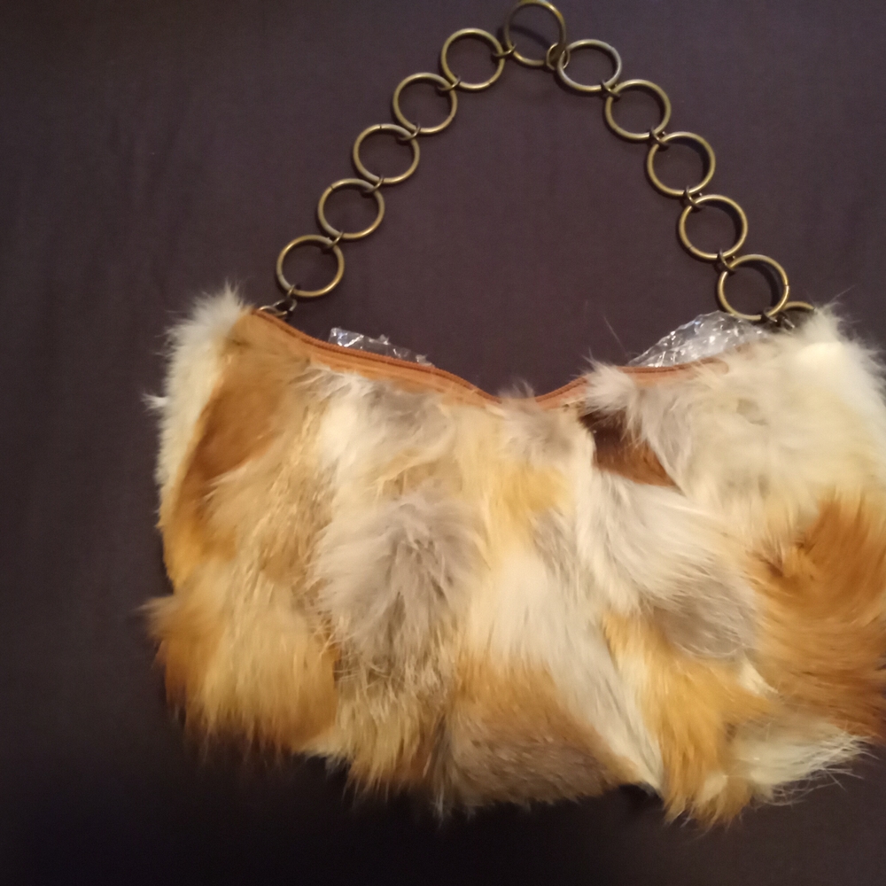 Faux Fur Shoulder Bag - Multicolor